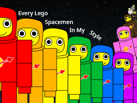 Every Lego Spacemen In My Style