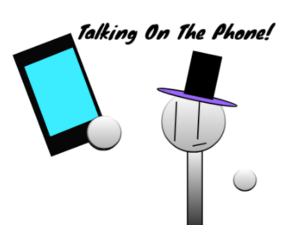 Talking on the phone! -animated short