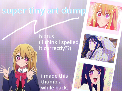 hiatus + gifts + random sketch dump? 