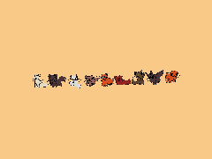 Day 126-134 of drawing bean cats | Multiple tiny beans