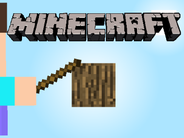 【Minecraft/マインクラフト】Let's break the log!