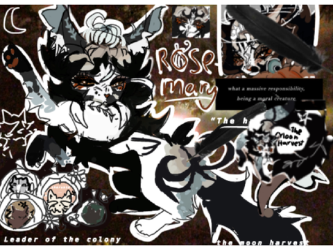 . ⏾⋆. rosemary “moon harvest” reference sheet