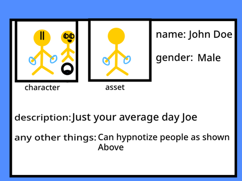 BIG BROTHER! (The Camp.), John Doe’s page.