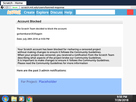 The Account Blocked but with the Blocked page is vector.