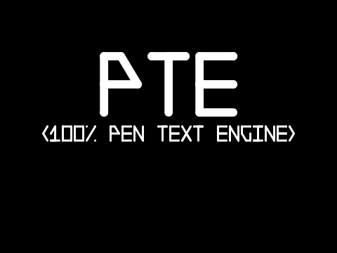 PTE (100% pen text engine)