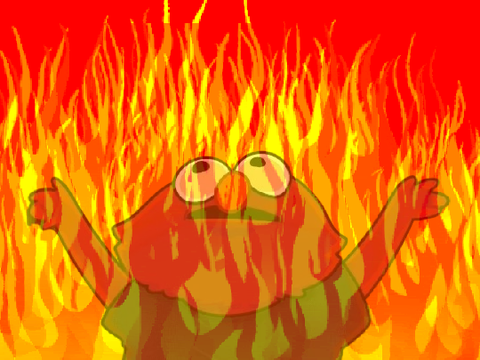 Elmo On Fire