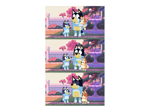 bluey meme template