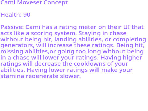 Cami Moveset Concept