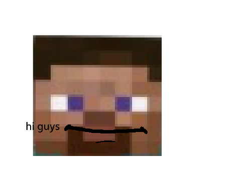 Paper Minecraft 2D face sensing.