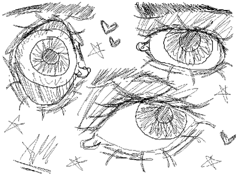 -. Some eyes, idk || Art .-