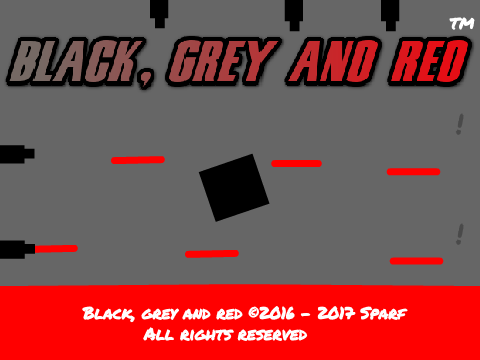 Black grey and red 