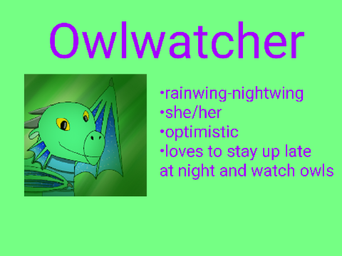 My oc Owlwatcher