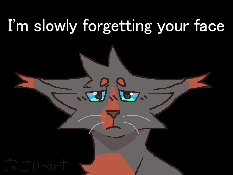 I'm slowly forgetting your face