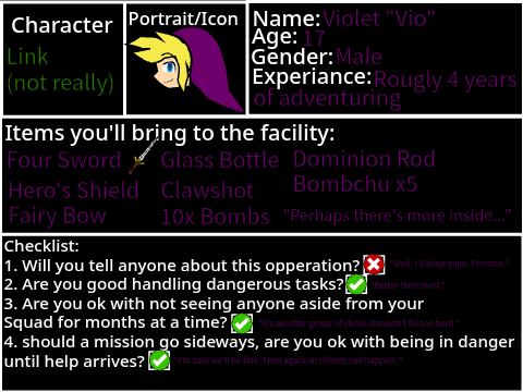 Vio's Application (The Underwraps Expeditions)