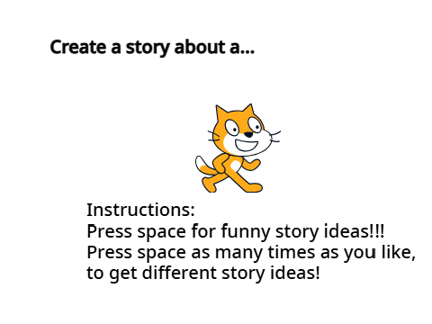 Random Weird Story Ideas For Scratch XD