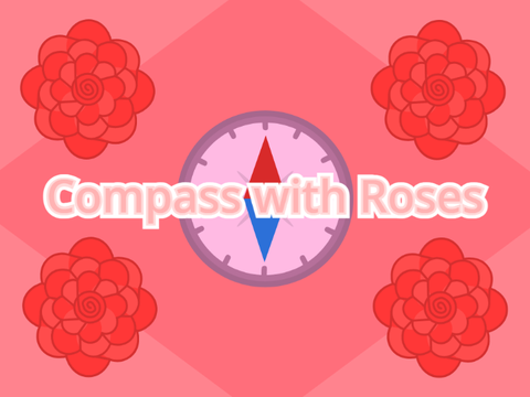 Compass with Roses