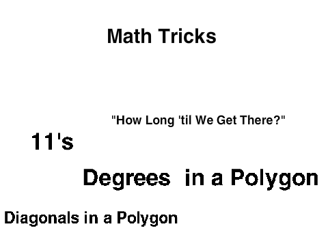 Math Tricks