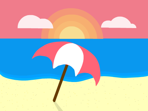 A dank beach