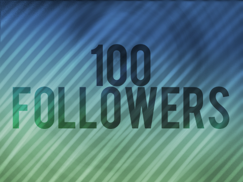 100 followers!