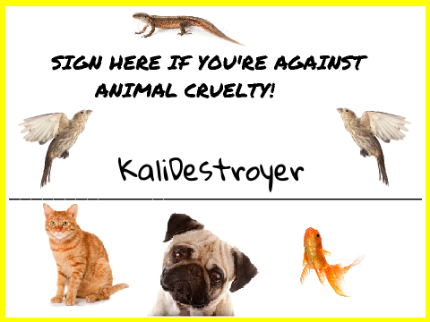 Sign Here If You're Against Animal Cruelty remix