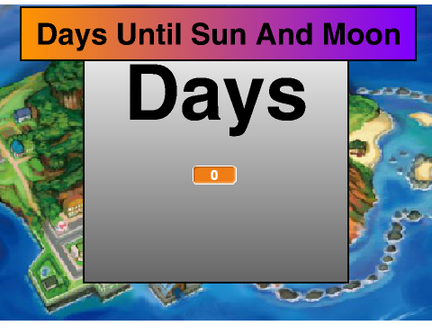Days Until Sun And Moon