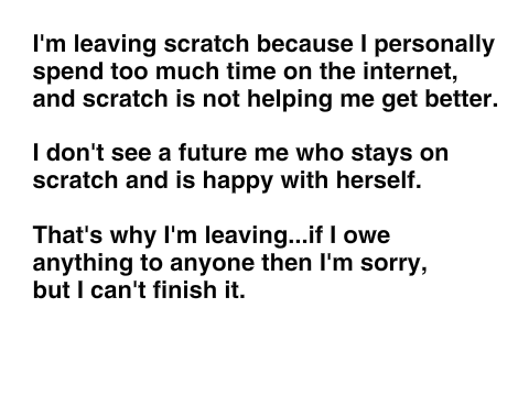 Leaving