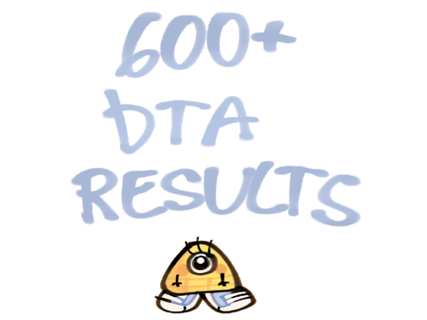 ✧ 600+ DTA RESULTS! ✧