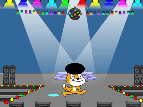 Scratch cat tries to dance