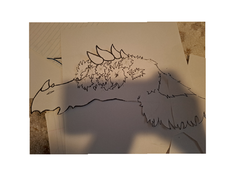 Making my first Dragon puppet!