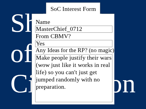 SoC Interest Form remix