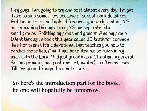 30 truths for christians intro