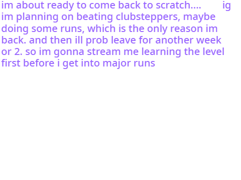 im back kinda