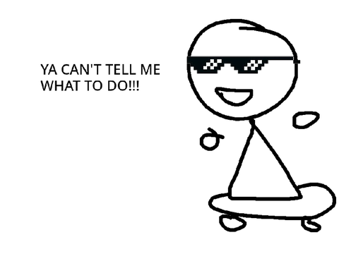 You can't skate here!