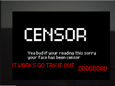 A project but your face is censored 