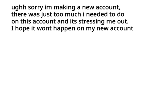 new account