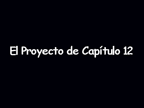 Chapter 12 Spanish Project