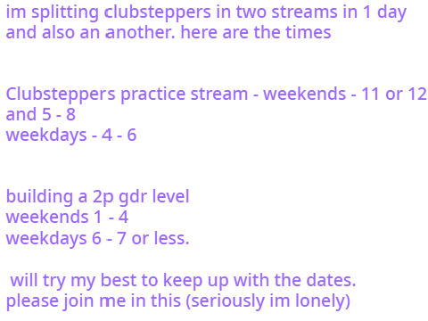 Stream dates