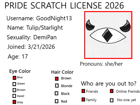 Pride Scratch License Card 2026