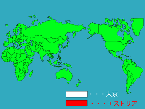 独英戦争仮領土地図