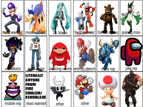 what smash characters do you want (template)