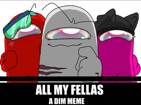 All my fellas -A DIM meme-