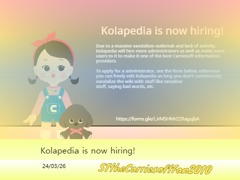 Kolapedia is now hiring!