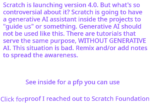 Remix to spread awareness about Scratch 4.0!