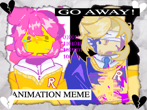 ·|| Go away meme || ft: John & Jane Doe||· happy march 18th