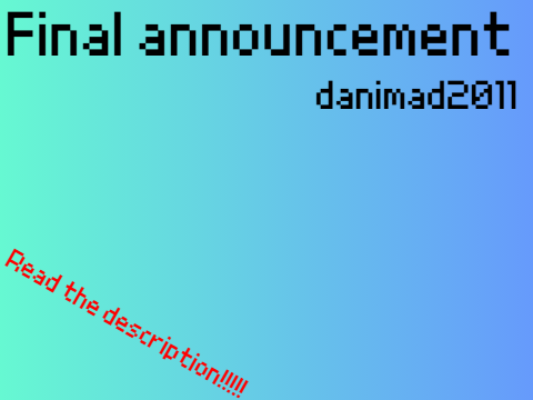 Final announcement