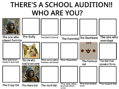 There's a school audition!! Who are you? remix remix remix