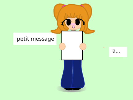 message pour...