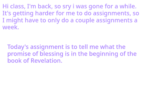 Tuesday Assignment