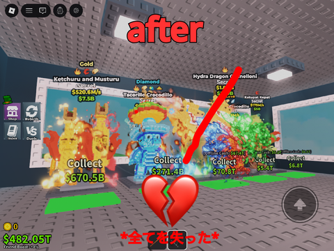 He is lost the Hydra Dragon...