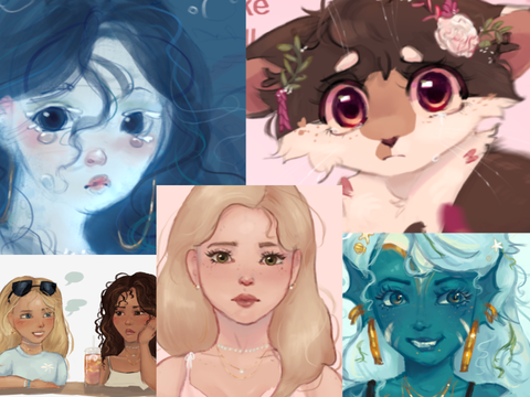 “little bit of this, little bit of that” ahh art dump (repost)